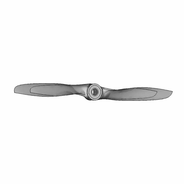 Apc 7 X 11E 7" Propeller Recreation From Optical Scan - Standard Mechanical Component