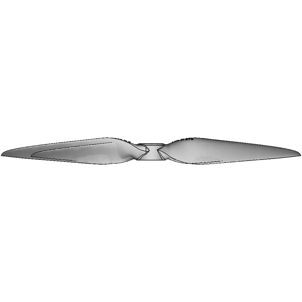 Apc 7 X 11E 7" Propeller Recreation From Optical Scan - Standard Mechanical Component_90_0_degree_snapshot