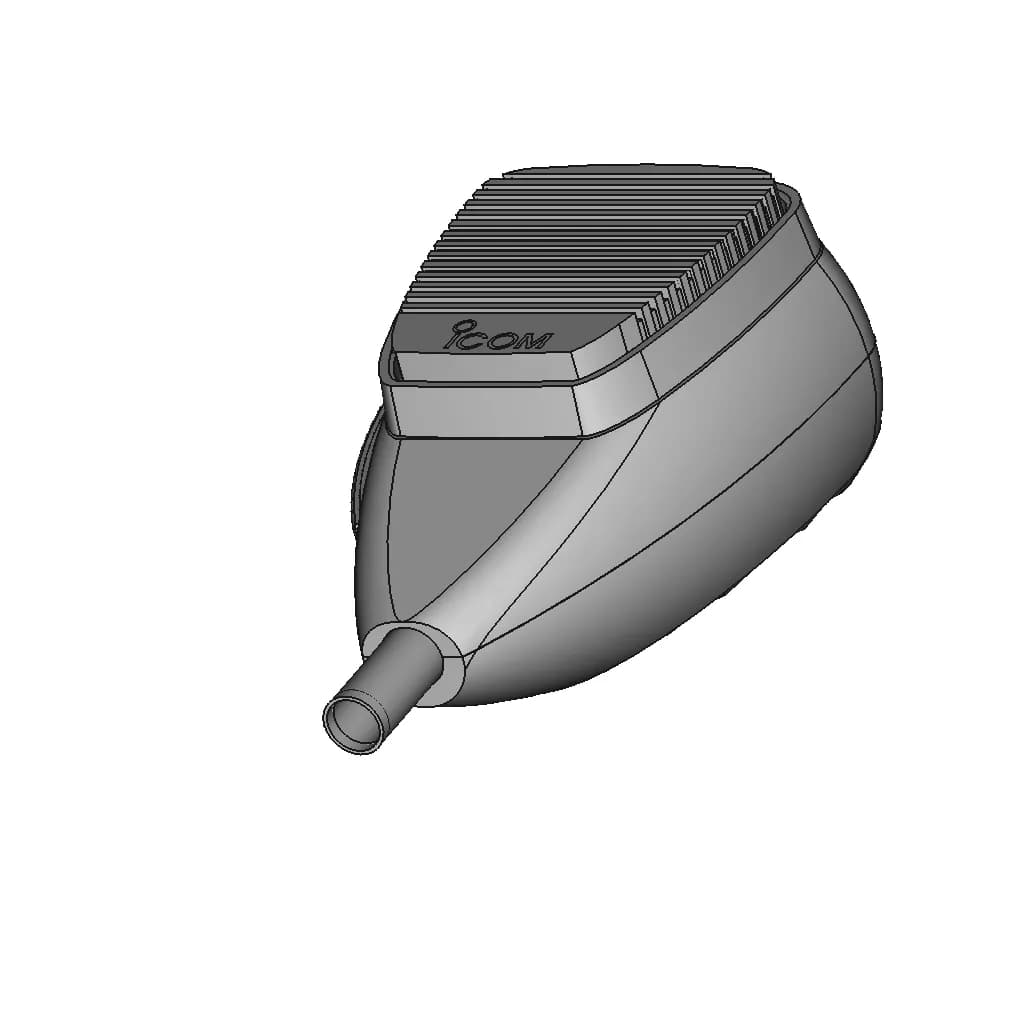 Icom Hm-176 | High-Quality CAD Model_60_30_degree_snapshot