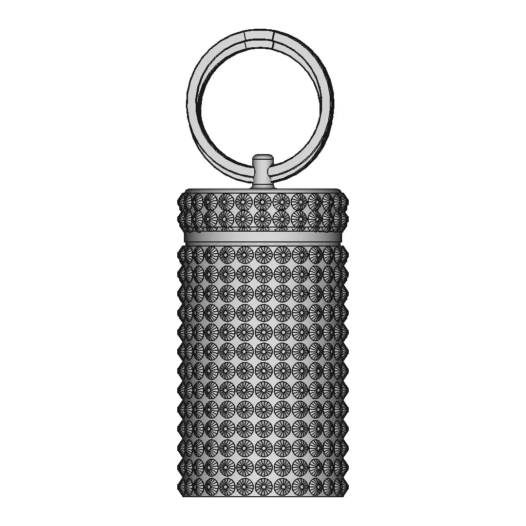 Waterproof Travel Pill Case With Tracking Device - Standard Mechanical Component_0_90_degree_snapshot