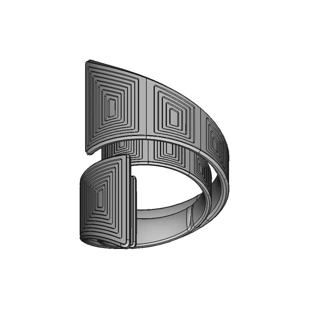 Flexi Ring + Video Tutorial - Downloadable CAD Representation_0_90_degree_snapshot
