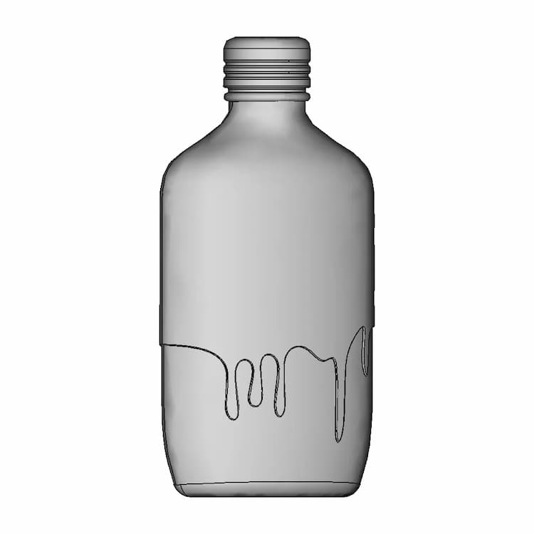 One Gold Calvin Klein Perfume Bottle - Downloadable CAD Representation
