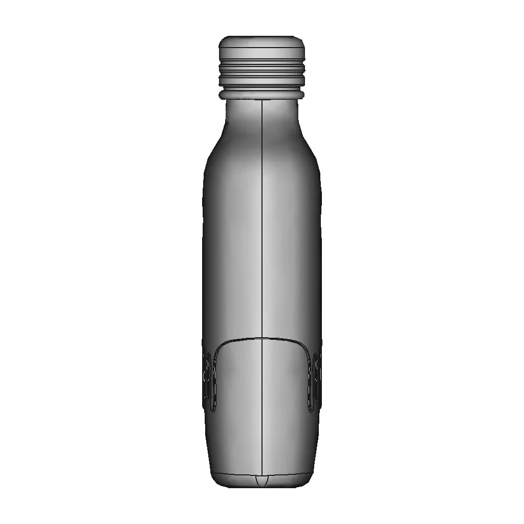One Gold Calvin Klein Perfume Bottle - Downloadable CAD Representation_0_90_degree_snapshot