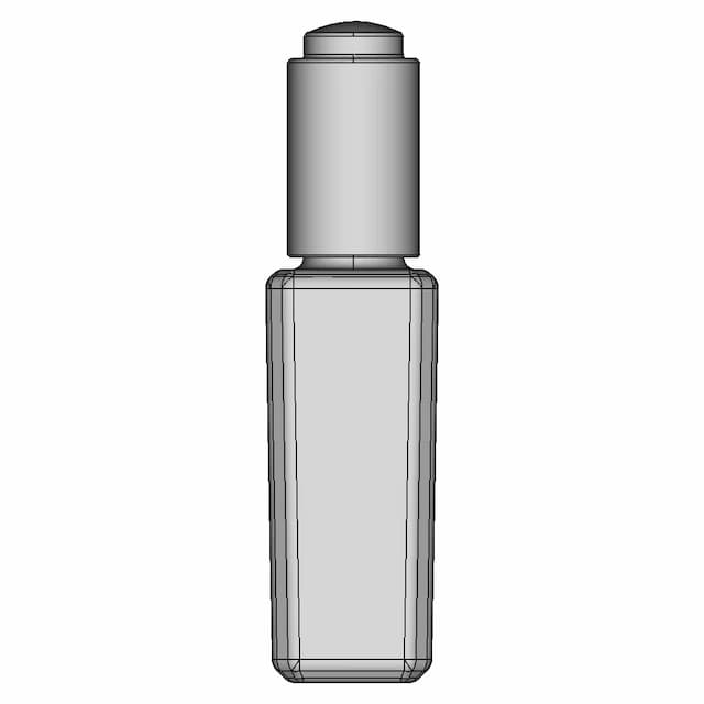 Serum Glass Bottle With Dropper - Downloadable CAD Representation