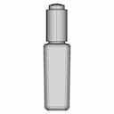 Serum Glass Bottle With Dropper - Downloadable CAD Representation_0_270_degree_snapshot