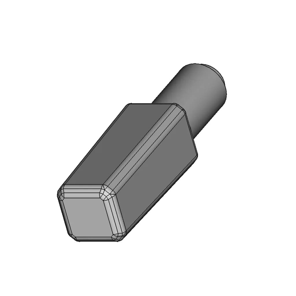 Serum Glass Bottle With Dropper - Downloadable CAD Representation_60_30_degree_snapshot
