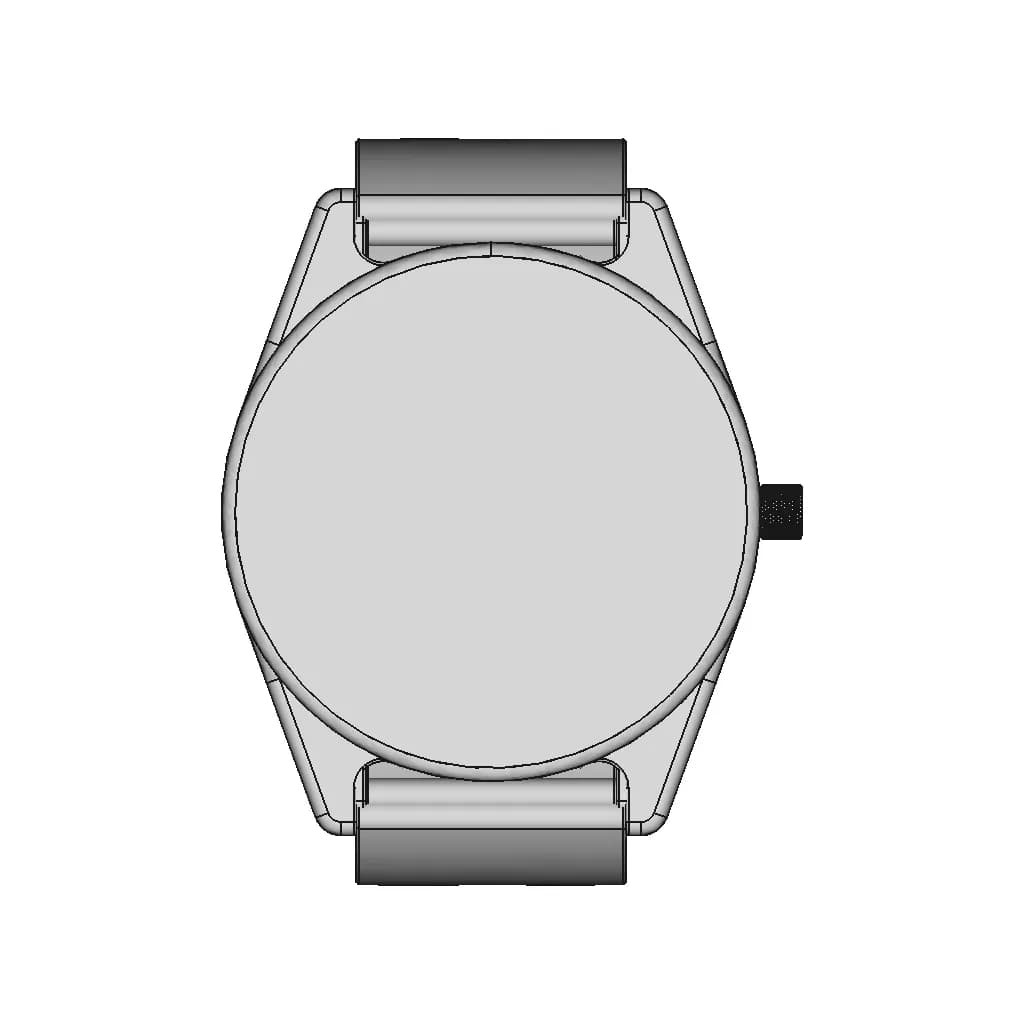 Rotating Dials Watch - Downloadable CAD Representation_270_0_degree_snapshot