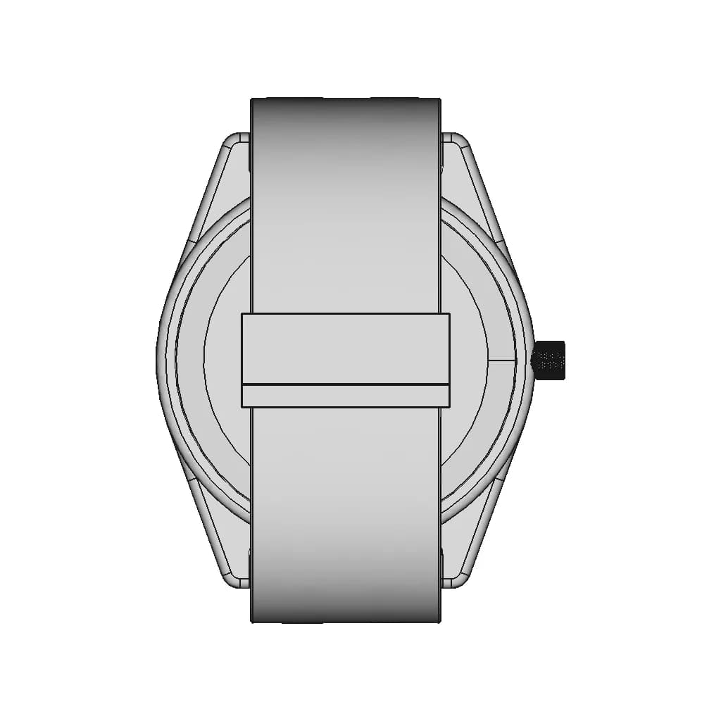 Rotating Dials Watch - Downloadable CAD Representation_90_0_degree_snapshot