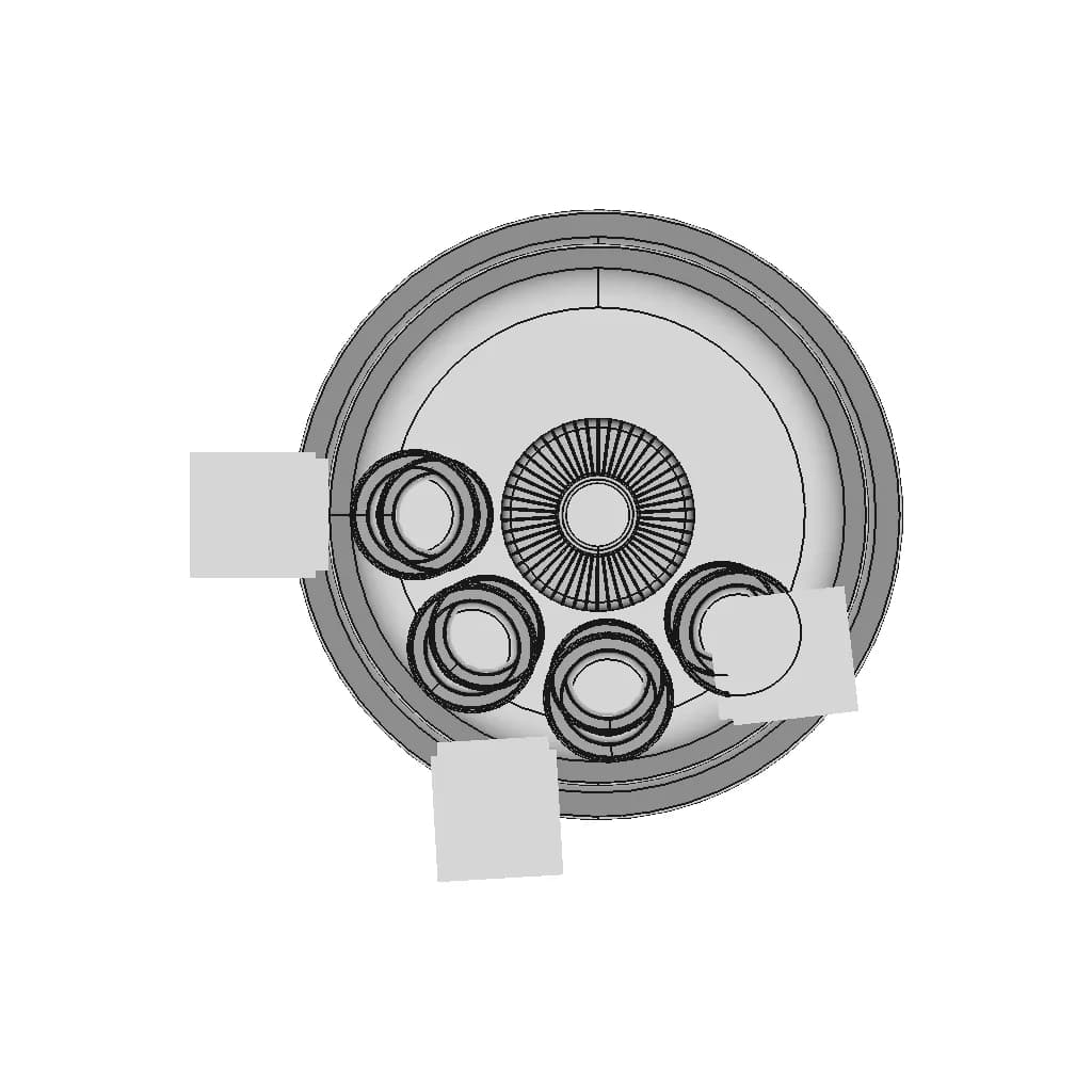Rigged Crystal Glass And Jar Set - Standard Mechanical Component_270_0_degree_snapshot