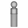 Oval Perfume Glass Bottle With Sphere Cap - Standard Mechanical Component_0_270_degree_snapshot