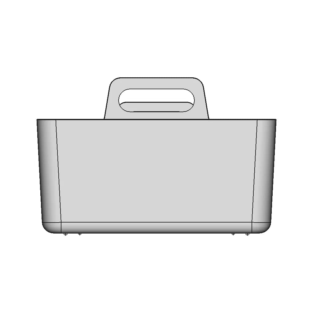Plastic Caddy With Handle 300X150X150 - Standard Mechanical Component_0_0_degree_snapshot
