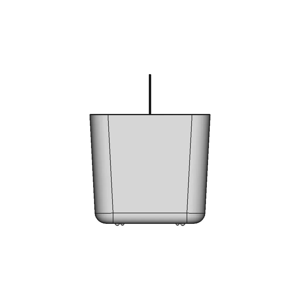 Plastic Caddy With Handle 300X150X150 - Standard Mechanical Component_0_270_degree_snapshot