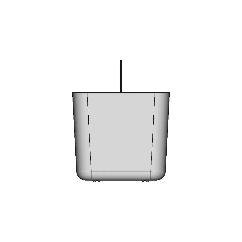 Plastic Caddy With Handle 300X150X150 - Standard Mechanical Component_0_90_degree_snapshot