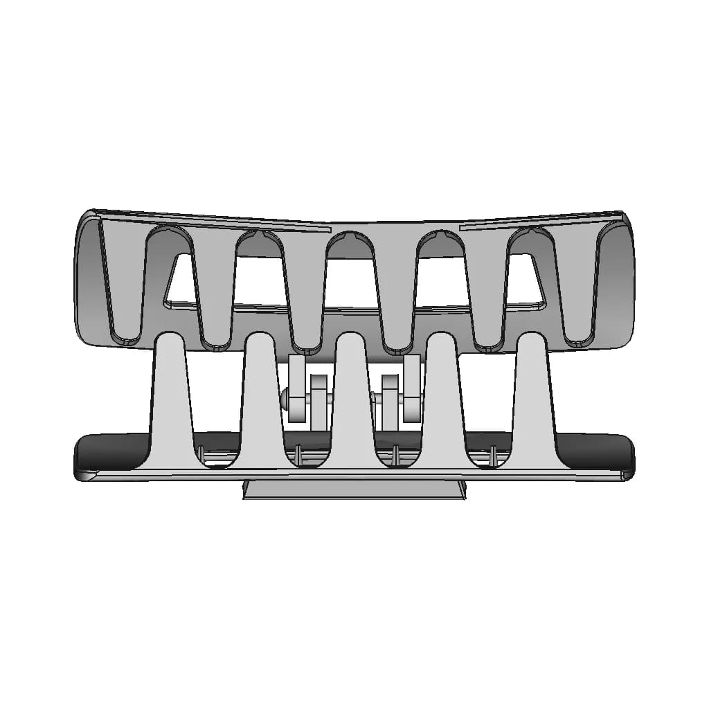 Hair Claw Clips | High-Quality CAD Model_90_0_degree_snapshot