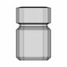 Rectangular Perfume Glass Bottle With Sharp Edges | 3D Engineering Design File_0_0_degree_snapshot