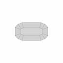 Rectangular Perfume Glass Bottle With Sharp Edges | 3D Engineering Design File_270_0_degree_snapshot