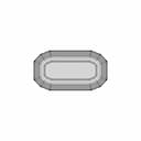 Rectangular Perfume Glass Bottle With Sharp Edges | 3D Engineering Design File_90_0_degree_snapshot