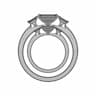 Three Stone Radiant Cut Diamond Ring Solidworks Project - Standard Mechanical Component_0_0_degree_snapshot