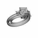 Three Stone Radiant Cut Diamond Ring Solidworks Project - Standard Mechanical Component_60_30_degree_snapshot