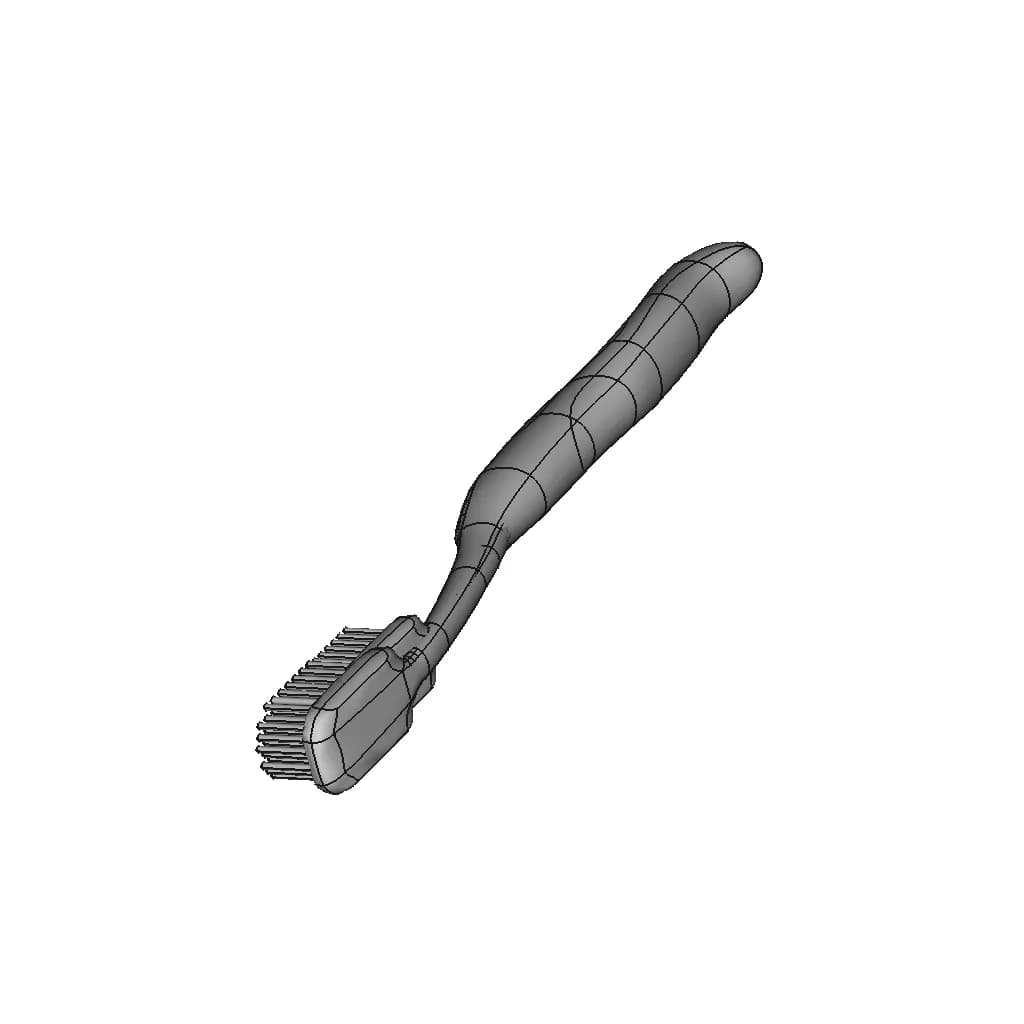 Toothbrush | High-Quality CAD Model_60_30_degree_snapshot