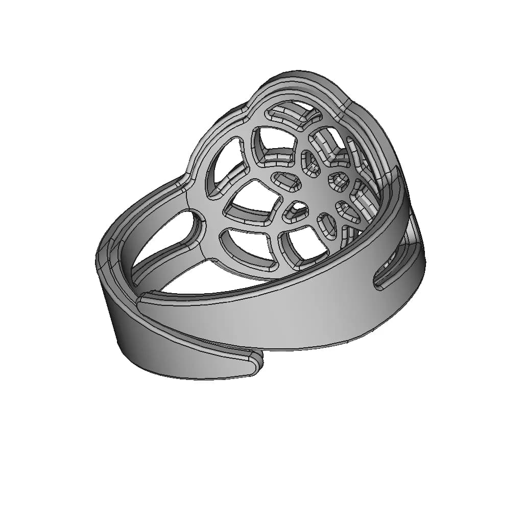 Ladies Ring | High-Quality CAD Model_60_30_degree_snapshot