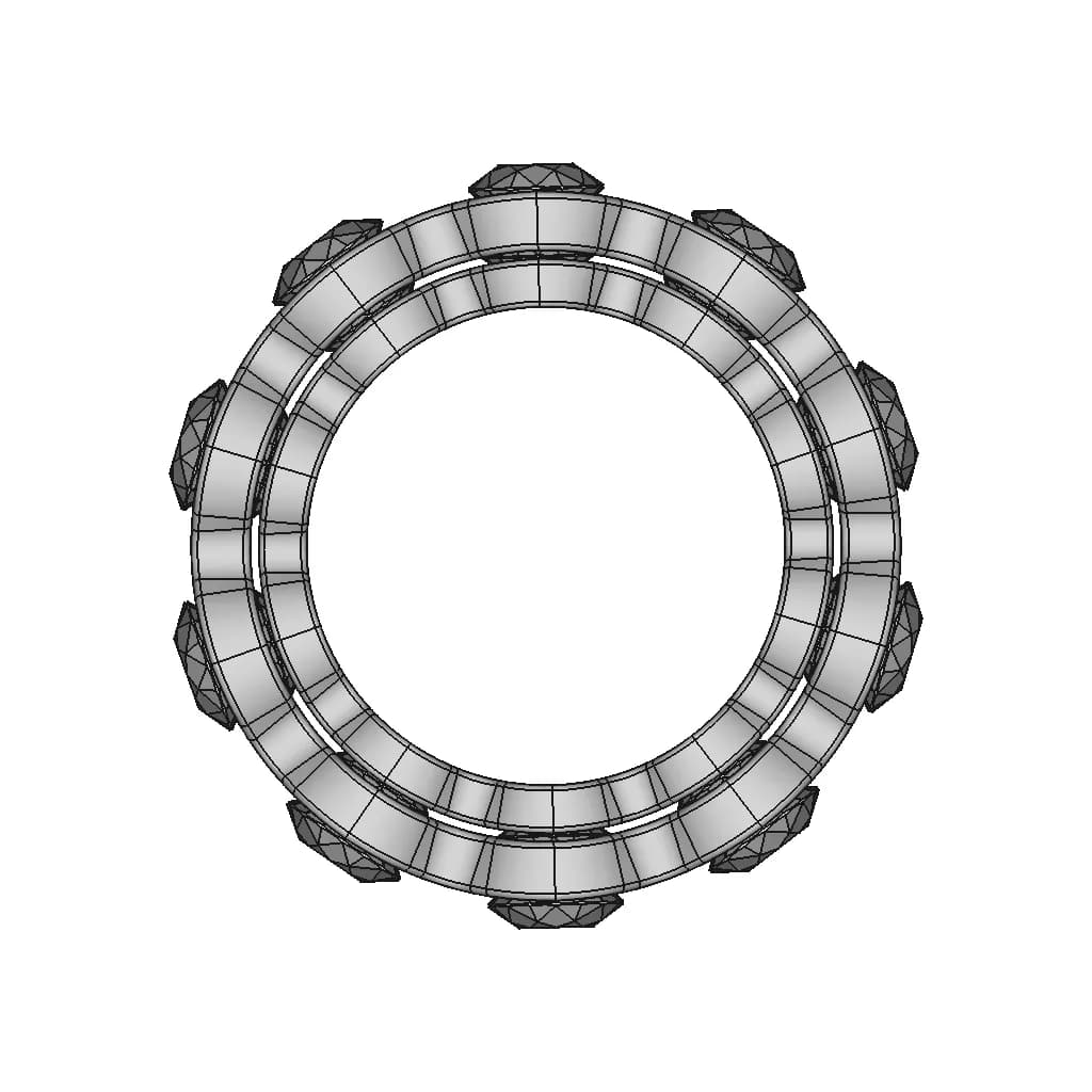Ring 10 Diamants | 3D Engineering Design File_0_0_degree_snapshot