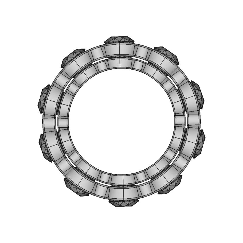 Ring 10 Diamants | 3D Engineering Design File