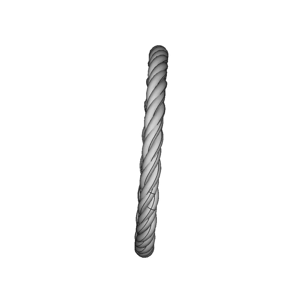 4-Strand Twist Bracelet | 3D Engineering Design File_0_270_degree_snapshot
