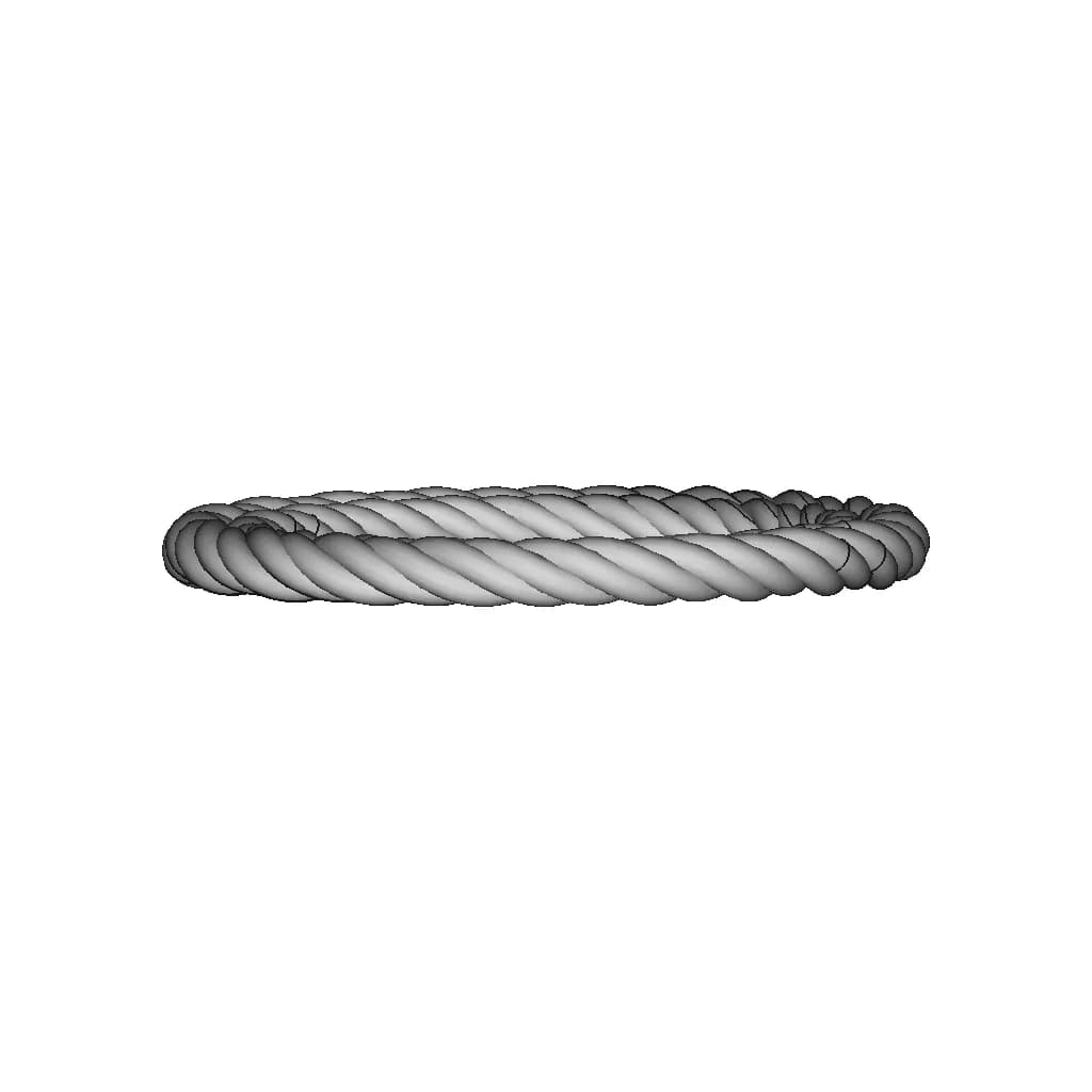 4-Strand Twist Bracelet | 3D Engineering Design File_270_0_degree_snapshot