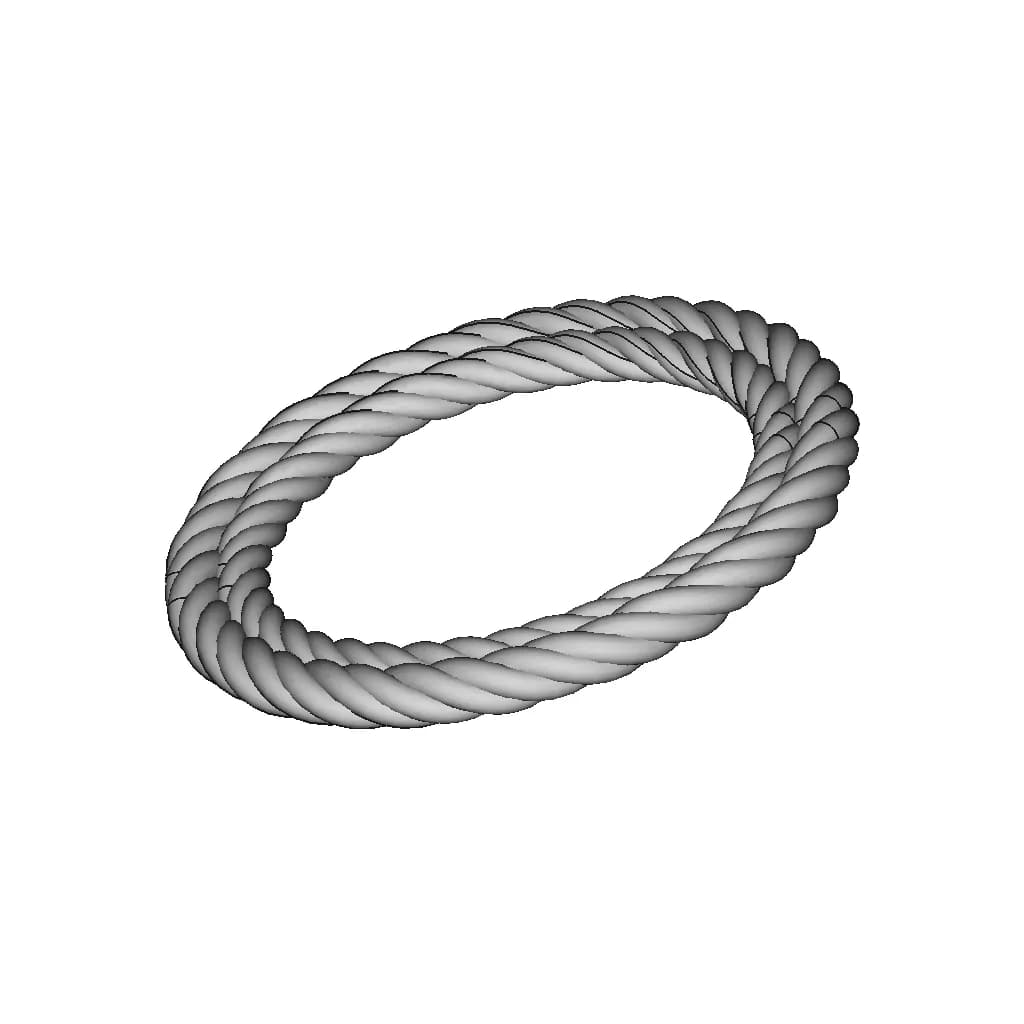 4-Strand Twist Bracelet | 3D Engineering Design File_60_30_degree_snapshot