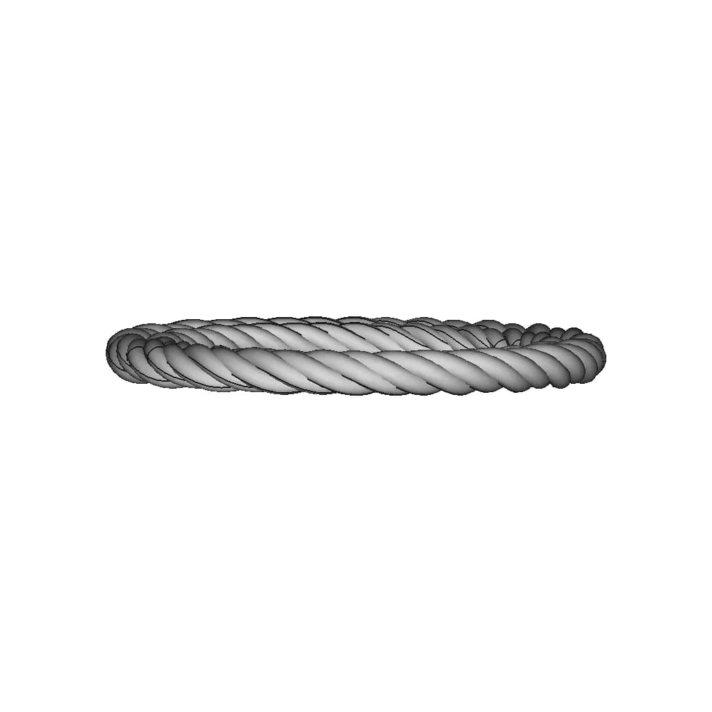 4-Strand Twist Bracelet | 3D Engineering Design File_90_0_degree_snapshot