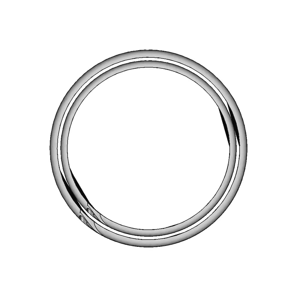 Ring With Wolf Inscription - Downloadable CAD Representation_0_0_degree_snapshot