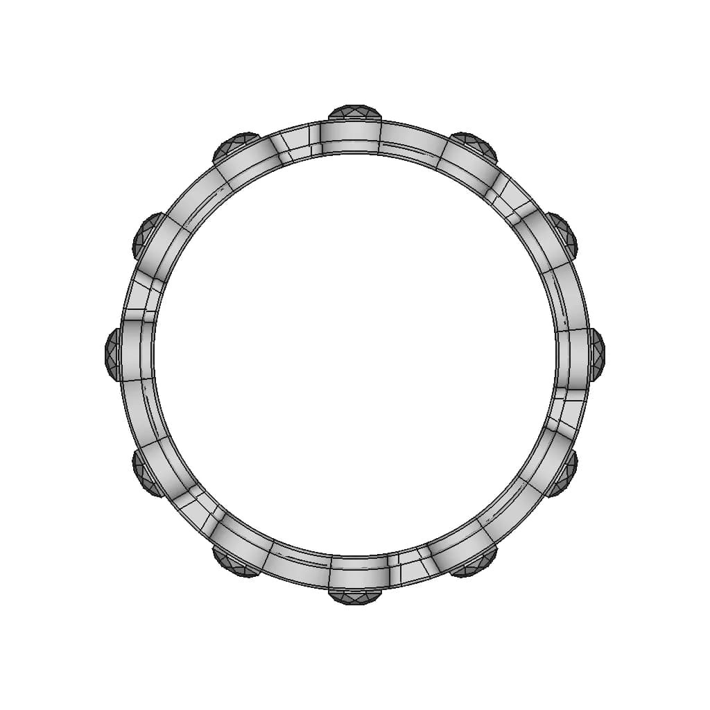 Ring With 12 Pink Sapphires | High-Quality CAD Model_0_0_degree_snapshot