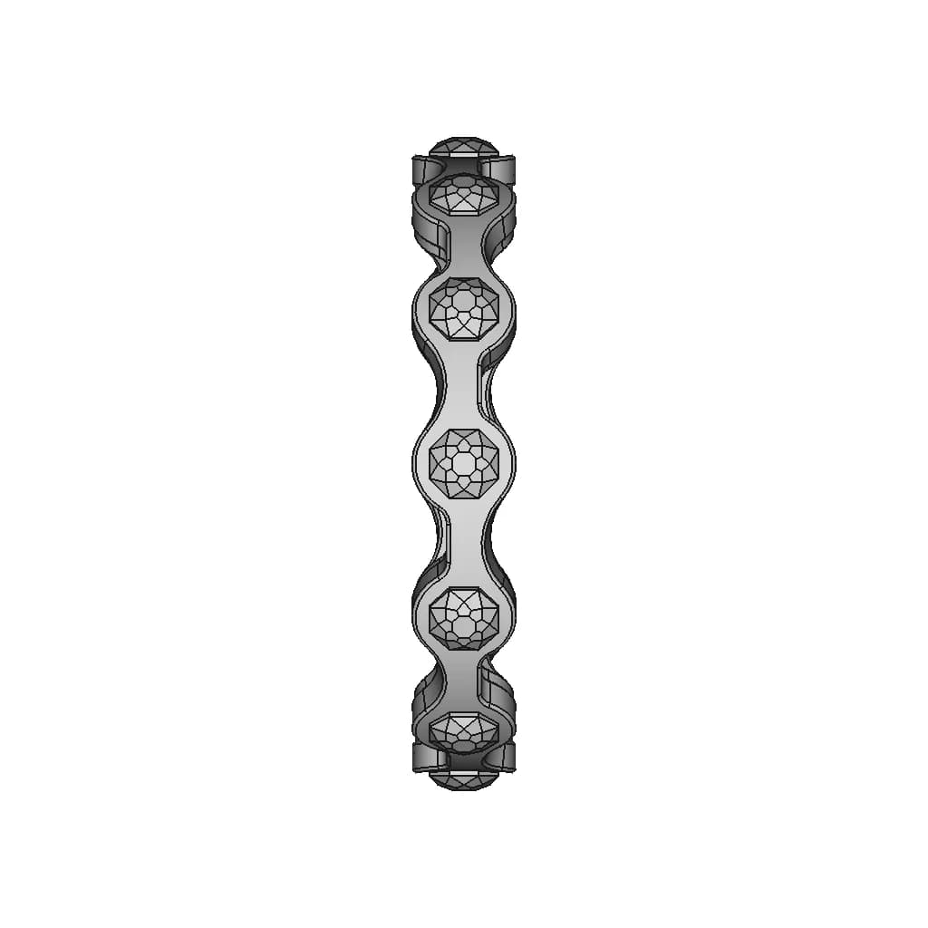 Ring With 12 Pink Sapphires | High-Quality CAD Model_0_270_degree_snapshot