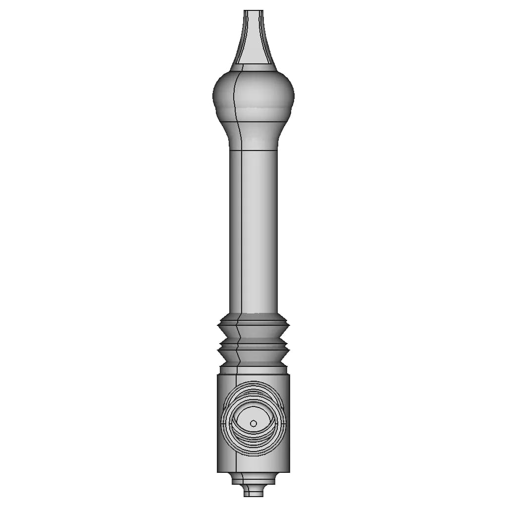 Smoking Pipe - Downloadable CAD Representation_0_0_degree_snapshot
