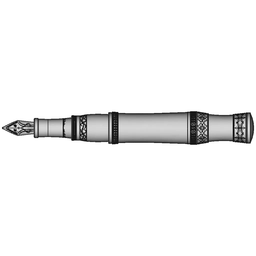 Luxury Fountain Pen - Downloadable CAD Representation_270_0_degree_snapshot