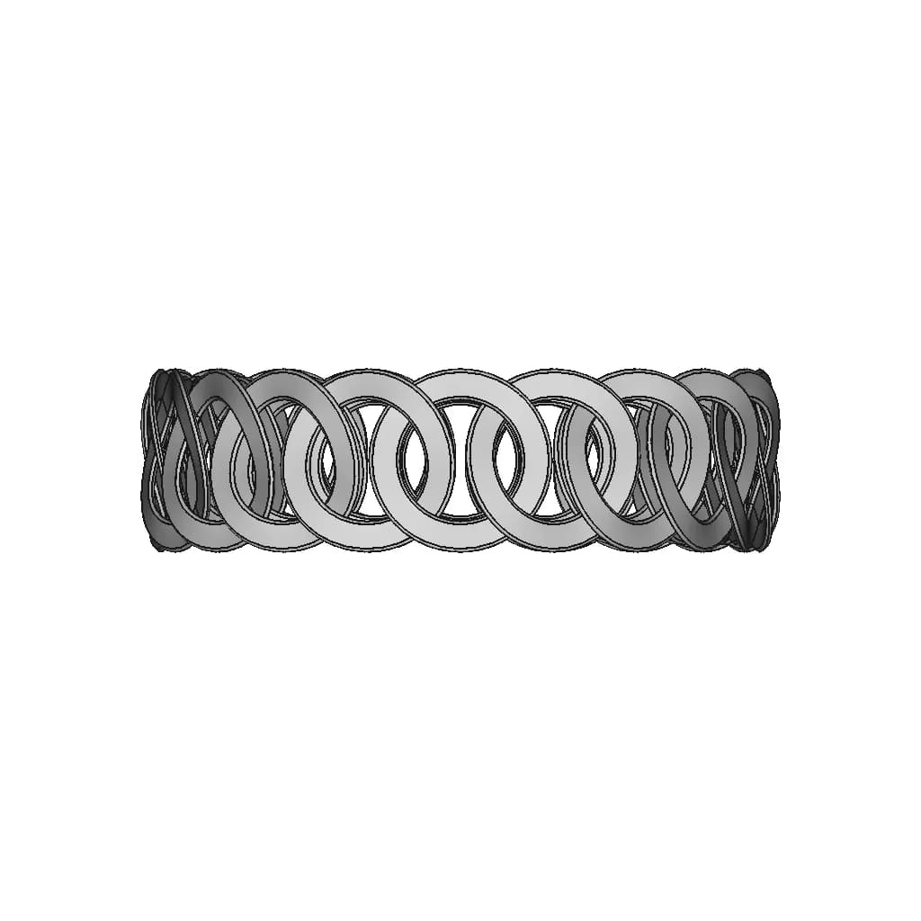 Creo Parametric: Bracelet - Standard Mechanical Component_0_0_degree_snapshot