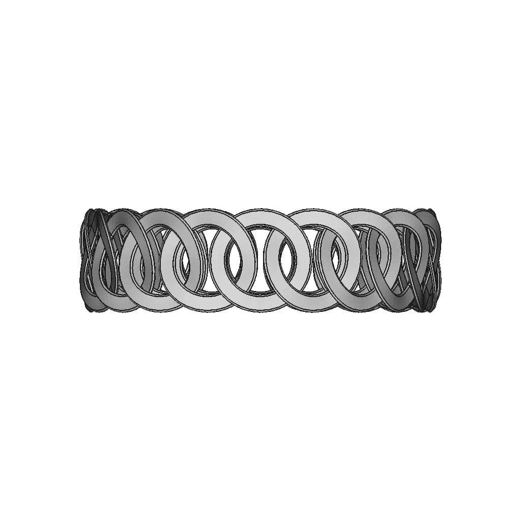 Creo Parametric: Bracelet - Standard Mechanical Component_0_270_degree_snapshot