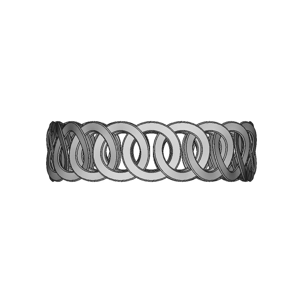 Creo Parametric: Bracelet - Standard Mechanical Component_0_90_degree_snapshot