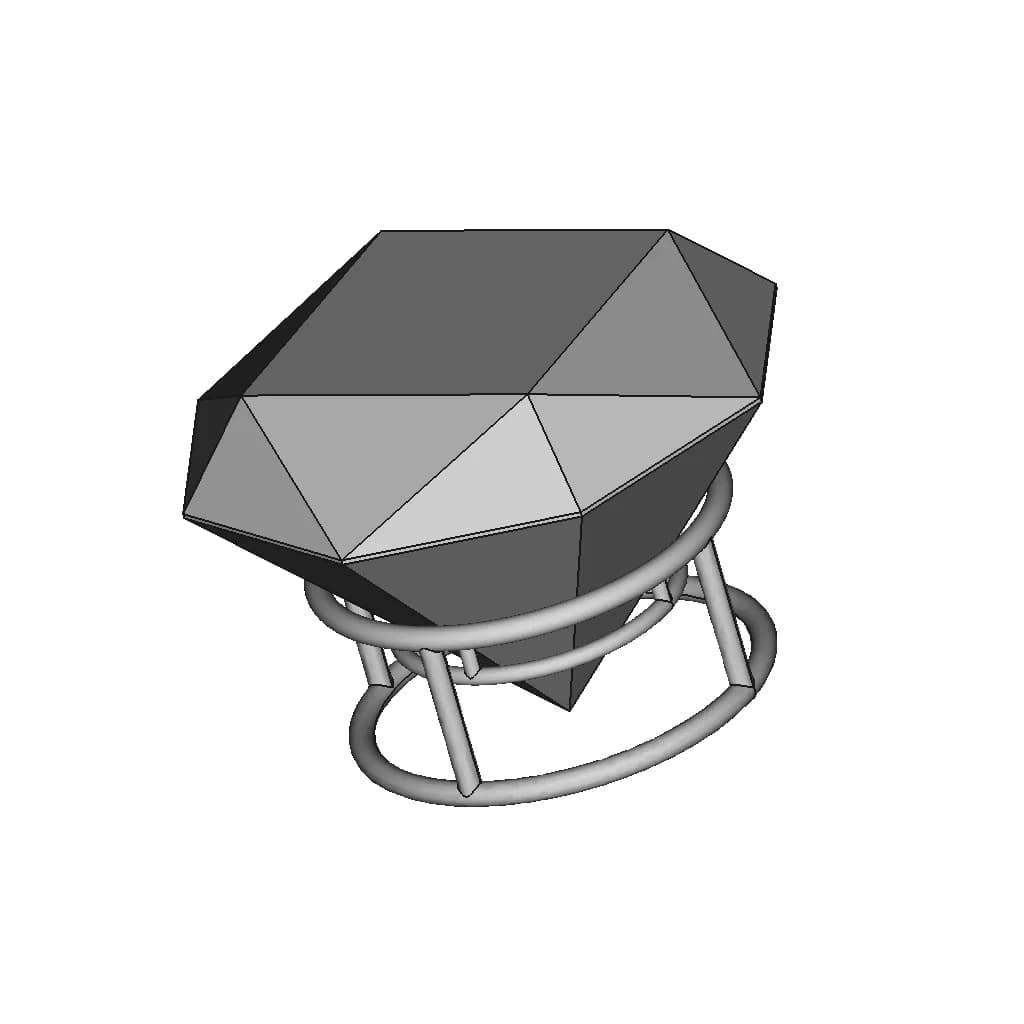 Diamond | High-Quality CAD Model_60_30_degree_snapshot