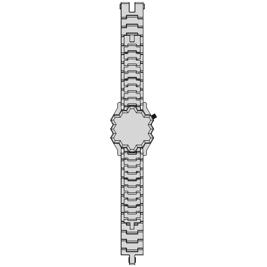 Hexagon Watch | High-Quality CAD Model_0_0_degree_snapshot