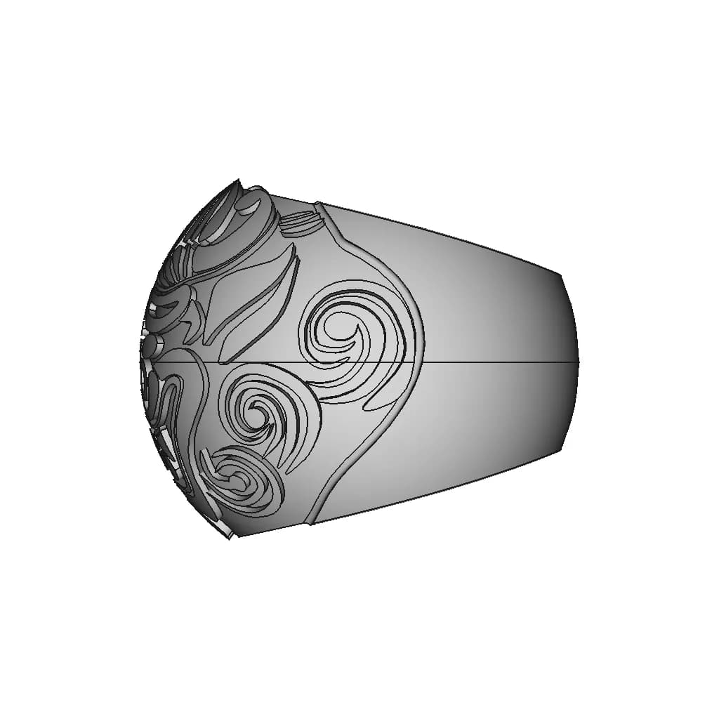 Foo Lion Ring | 3D Engineering Design File_0_90_degree_snapshot