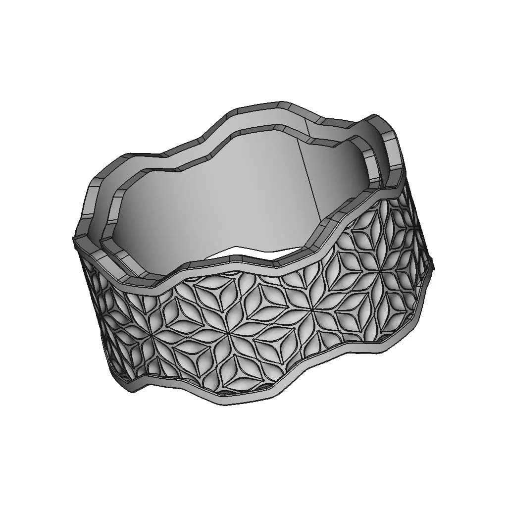 Pattern On Ring | 3D Engineering Design File_60_30_degree_snapshot