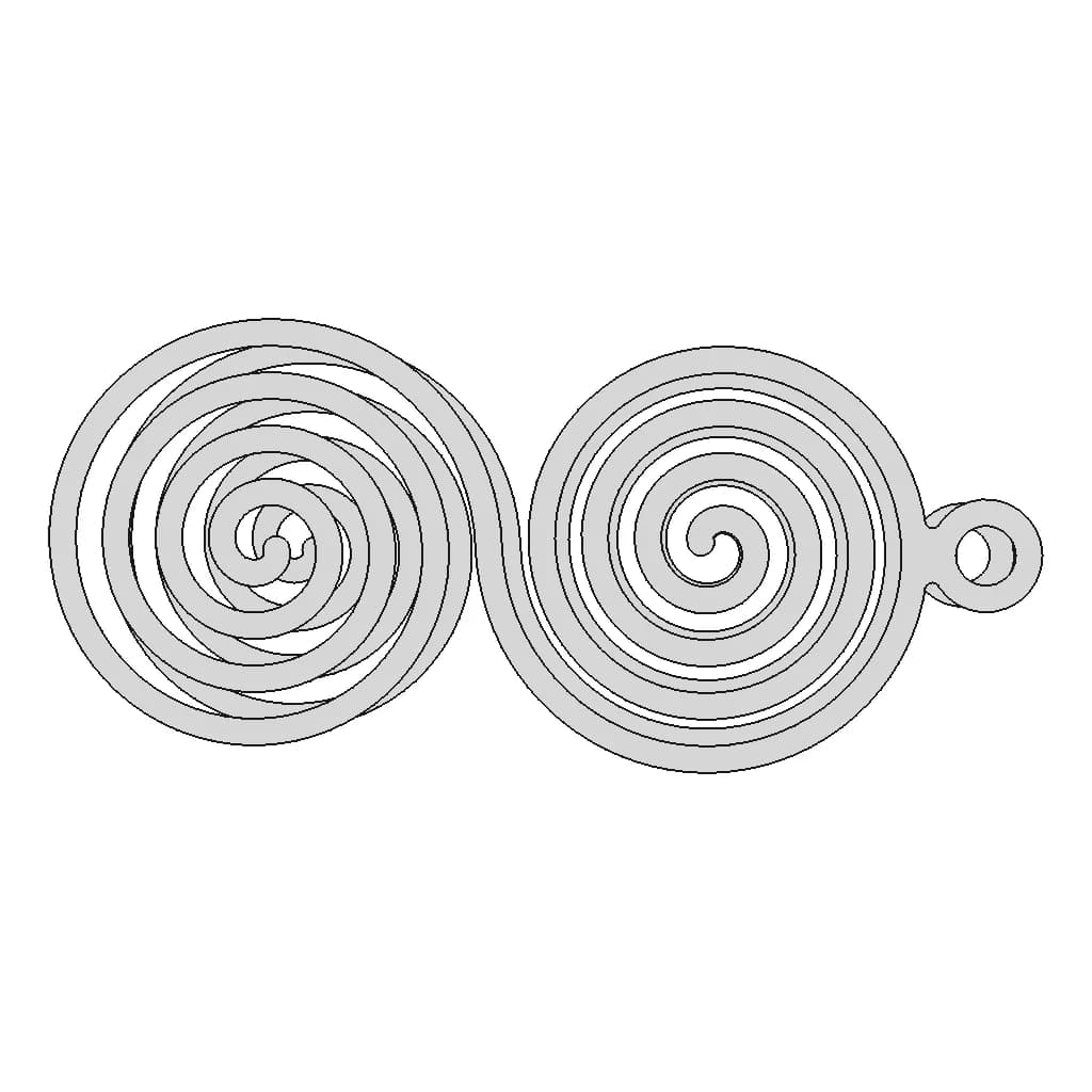 Spiral Keychain - Standard Mechanical Component_0_0_degree_snapshot