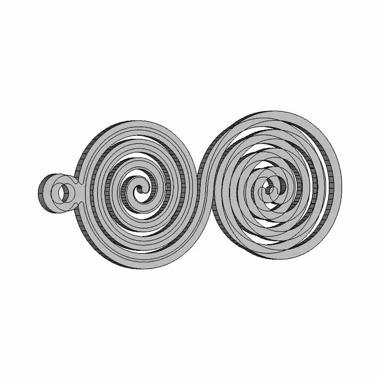 Spiral Keychain - Standard Mechanical Component