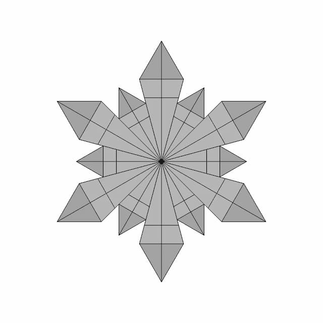 Crystal Star | High-Quality CAD Model