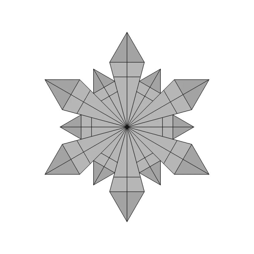 Crystal Star | High-Quality CAD Model