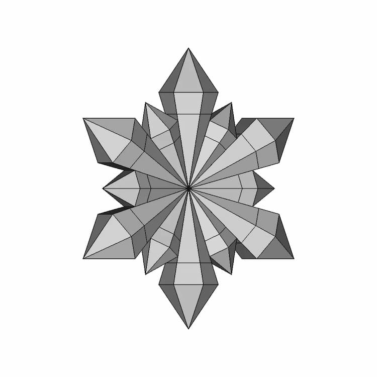 Crystal Star | High-Quality CAD Model