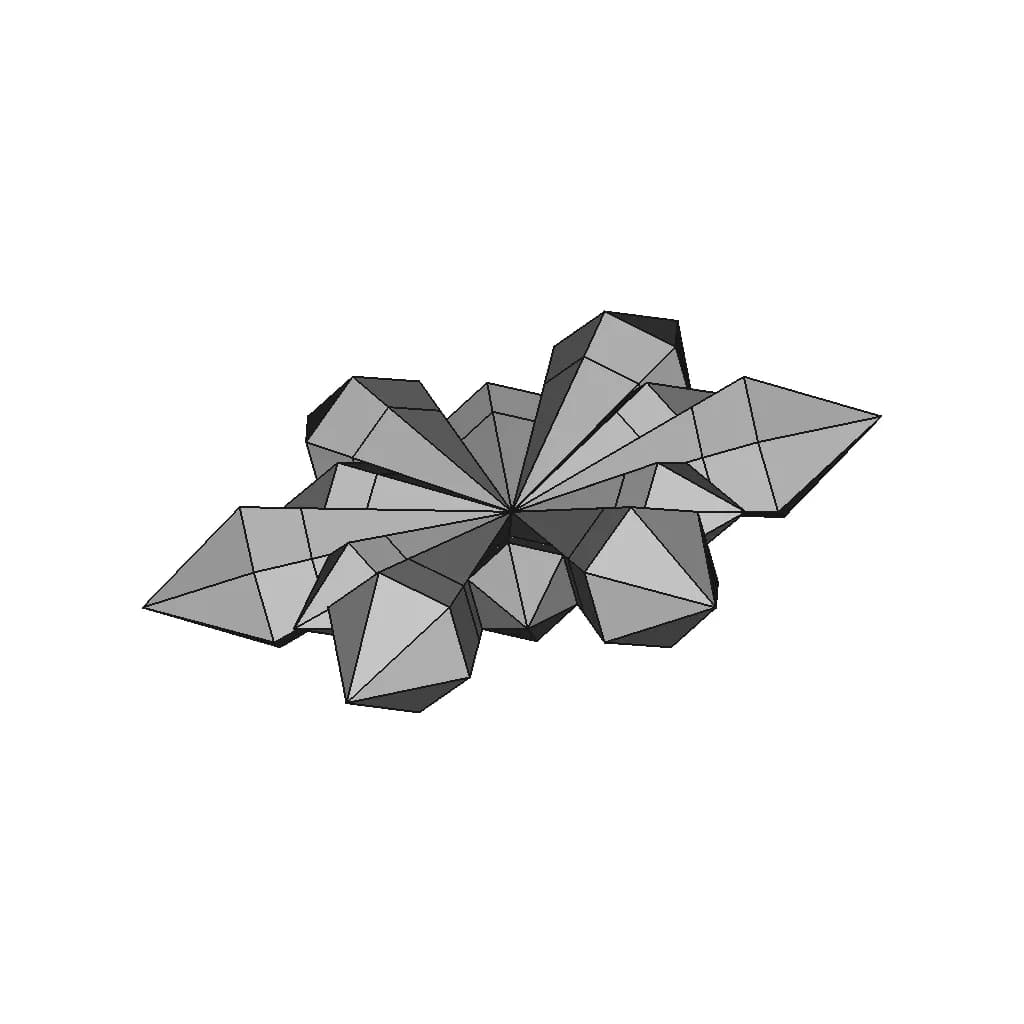 Crystal Star | High-Quality CAD Model_60_30_degree_snapshot