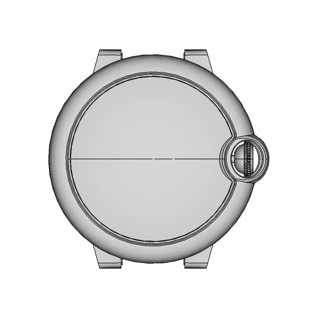 Ballon Bleu Watch Case | High-Quality CAD Model_270_0_degree_snapshot
